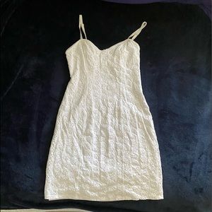 Express White Eyelet Dress